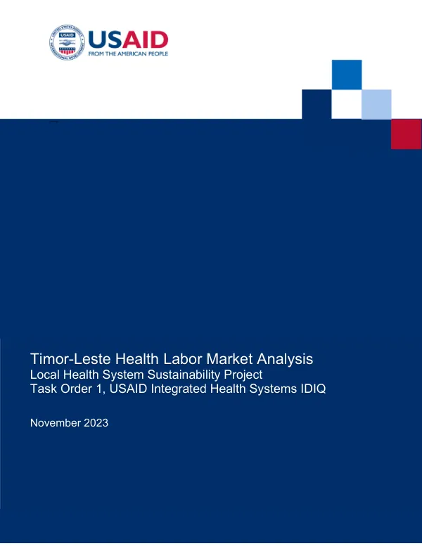 Timor-Leste Health Labor Market Analysis