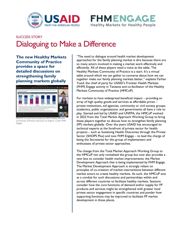 USAID Snapshot Template (Letter Size)