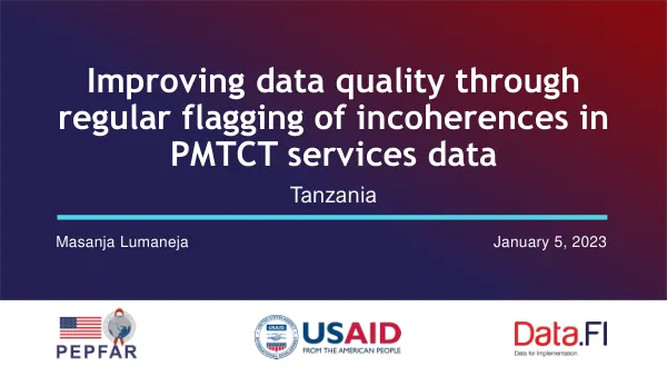 Improving data quality through regular flagging of incoherences in PMTCT services data
