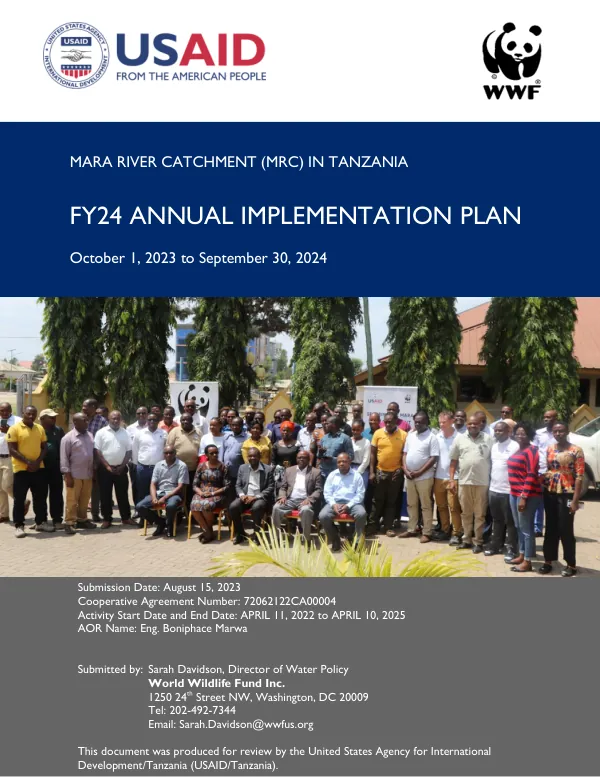 USAID MRC FY24 Annual Implementation Plan (August 2023)