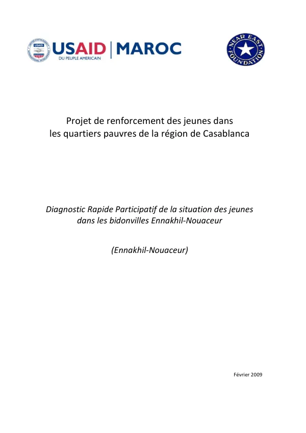 Rapid Situation Analysis of Young People in the Ennakhil Slum