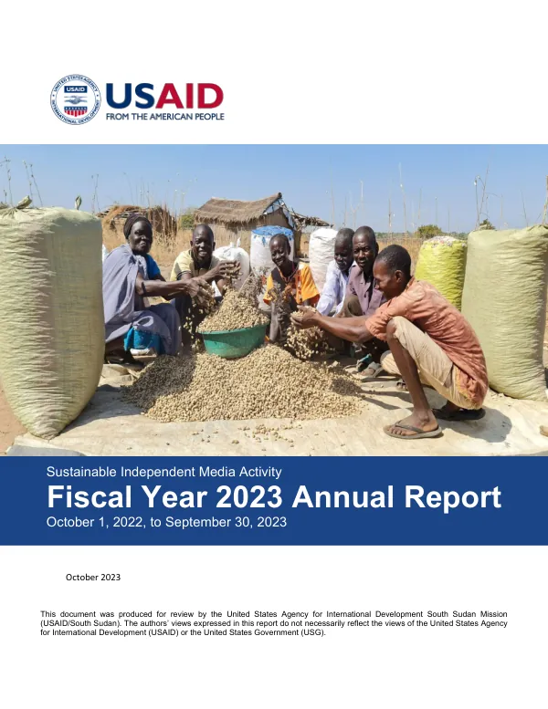 Sustainable Independent Media Activity Fiscal Year 2023 Annual Report