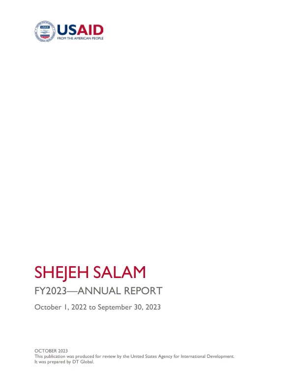 FY2023—ANNUAL REPORT Shejeh Salam (Promoting Peace)