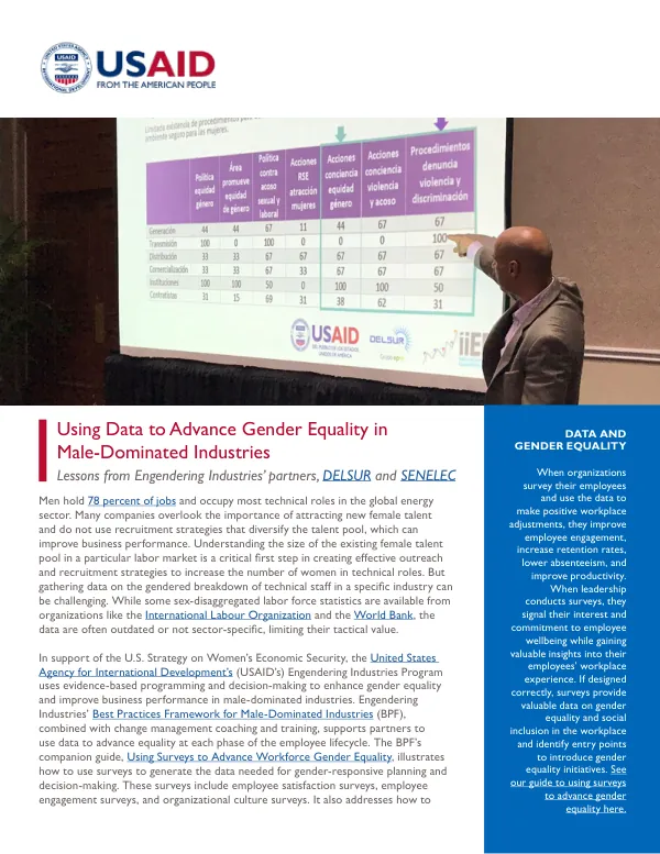 Using Data to Advance Gender Equality in Male-Dominated Industries