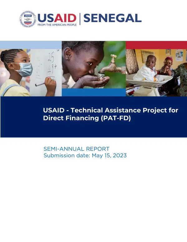 USAID - Technical Assistance Project for Direct Financing (PAT-FD) Semi-Annual Report