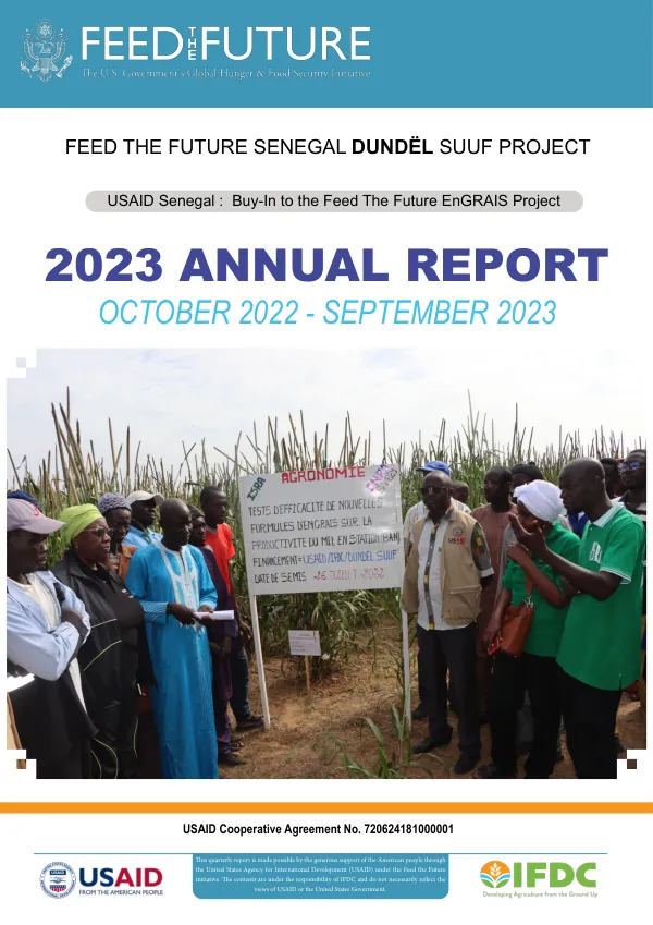 2023 Annual Report: Feed the Future Senegal DUNDËL SUUF Project