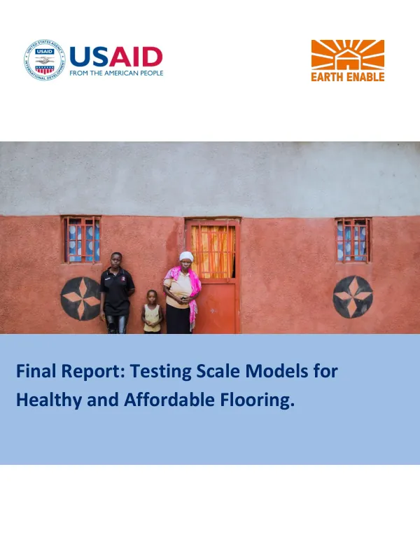 Final Report: Testing Scale Models for Healthy and Affordable Flooring