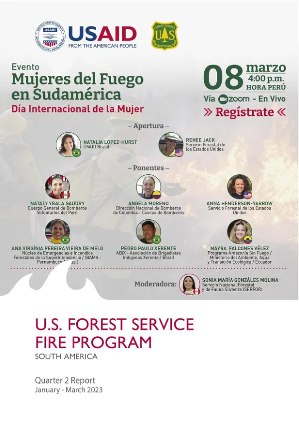 Quarter 2 Report, January - March 2023: South America Regional Fire Program