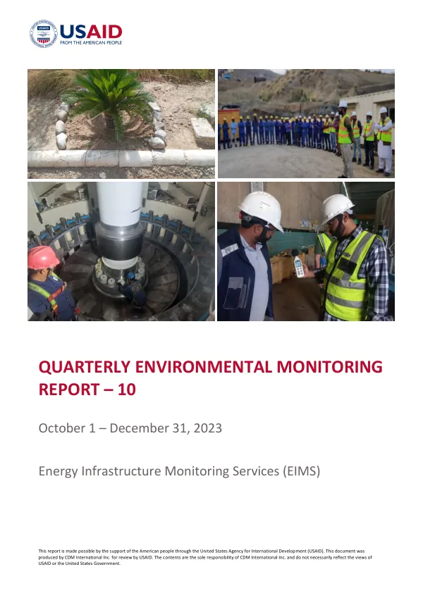 QUARTERLY ENVIRONMENTAL MONITORING REPORT – 10