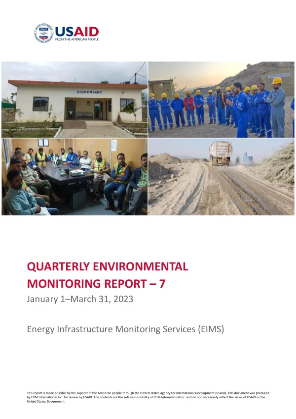 Quarterly Environmental Monitoring Report – 7 (January–March 2023)