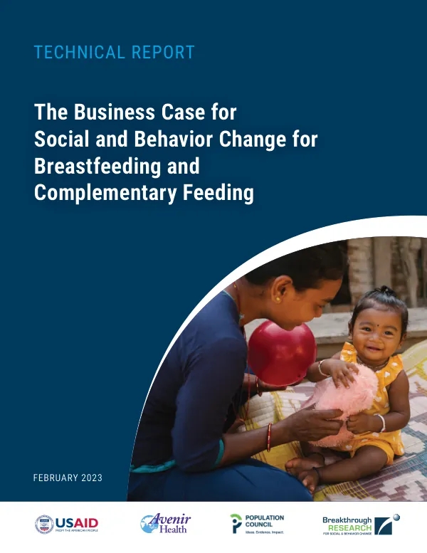The business case for social and behavior change for breastfeeding and complementary feeding