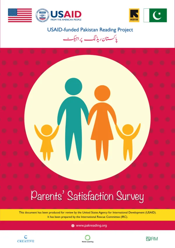 Parents’ Satisfaction Survey: Pakistan Reading Project