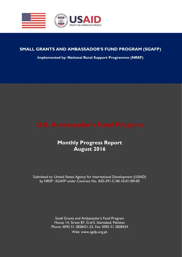 Small Grants & Ambassador’s Fund Program