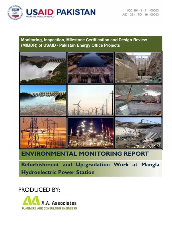 Environmental Monitoring Report: Refurbishment and Up-gradation Work at Mangla Hydroelectric Power Station