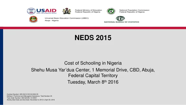 Cost of Schooling in Nigeria