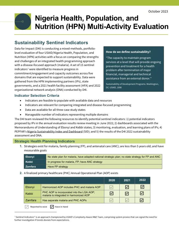 Nigeria HPN Sustainability Brief_FS-23-636 D4I