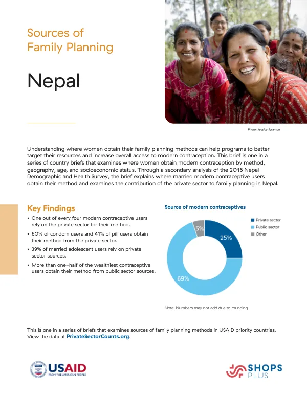 Sources of Family Planning: Nepal