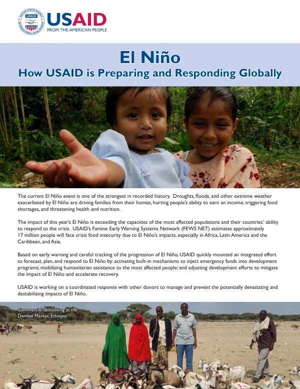 How USAID is Preparing and Responding Globally to El Niño