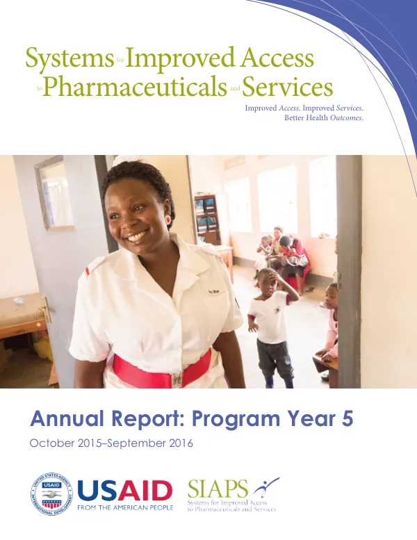 Annual Report: Program Year 5, October 2015–September 2016