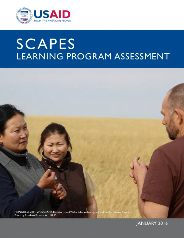 SCAPES LEARNING PROGRAM ASSESSMENT