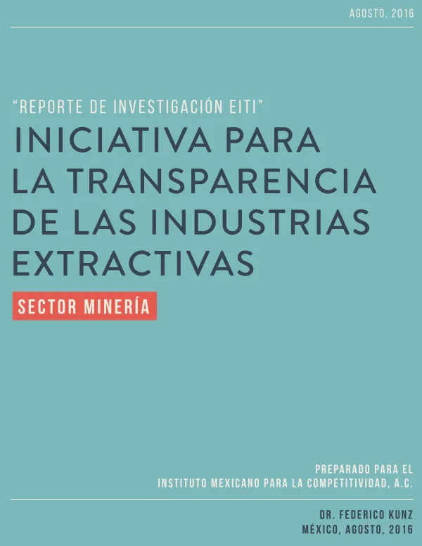 Iniciativa para la Transparencia de las Industrias Extractivas: Sector Minería