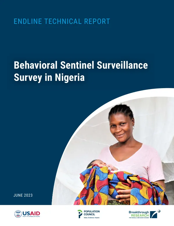 Behavioral Sentinel Surveillance Survey in Nigeria: Endline technical report