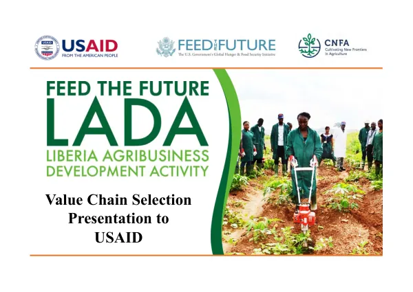 LADA Recommendations to USAID on Value Chain Focus