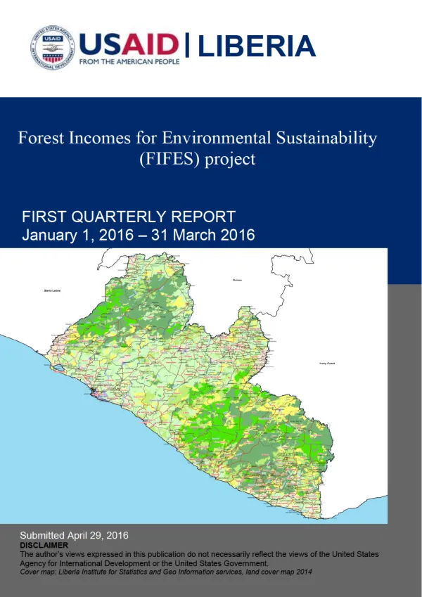 FIFES – Quarterly Report FY16 Q2 – January 1, 2016 – March 31, 2016