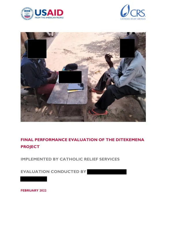 Final performance evaluation of the ditekemena project