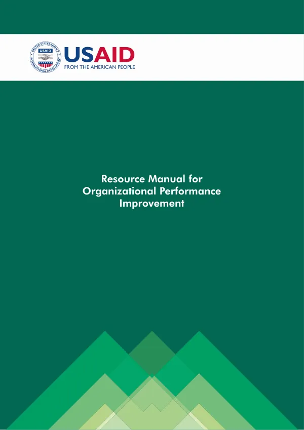 Resource Manual for Organizational Performance Improvement