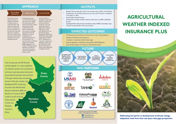 Weather Indexed Insurance Plus (WII+) for Smallholder Farmers in Kenya