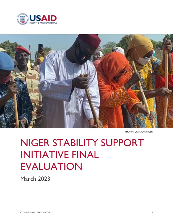 Niger Stability Support Initiative Final Evaluation
