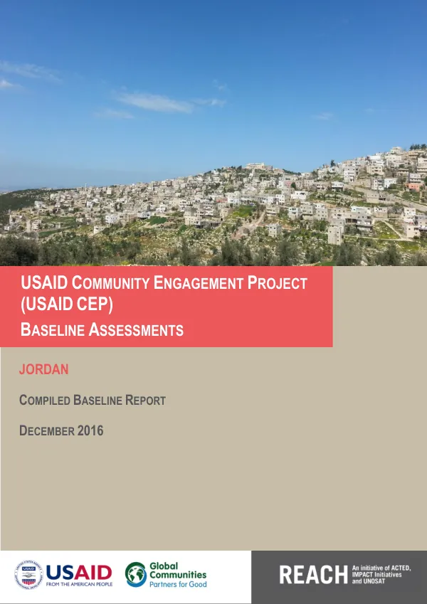 USAID Community Engagement Project (USAID CEP) Baseline Assessments in Jordan