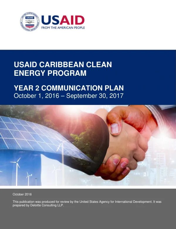 USAID CARCEP Communication Plan