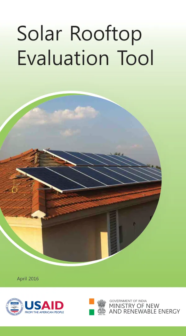 Solar Rooftop Evaluation Tool