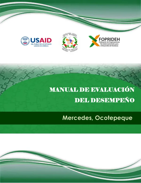 Manual de Evaluación del Desempeño