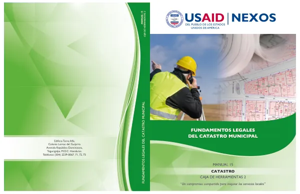 TRANSICIÓN Y TRASPASO DE GOBIERNO MUNICIPAL MANUAL 1 FUNDAMENTOS LEGALES DEL CATASTRO MUNICIPAL