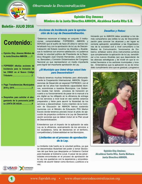 Boletín– JULIO 2016