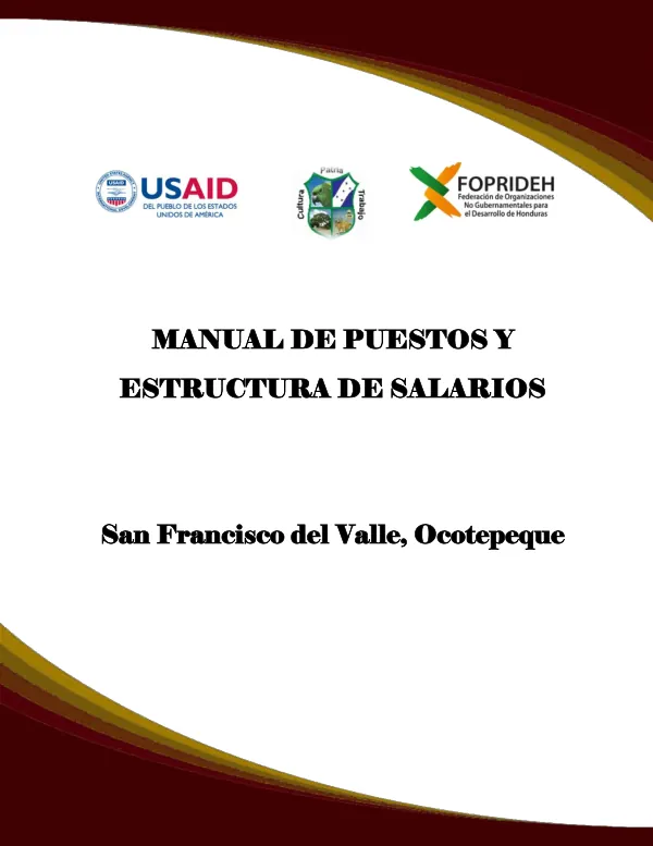 Manual de Puestos y Estructura de Salarios