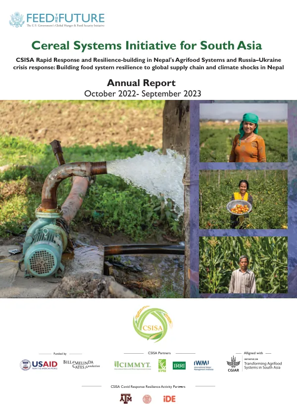 Cereal Systems Initiative for South Asia (CSISA) COVID-19 Response and Resilience in Nepal