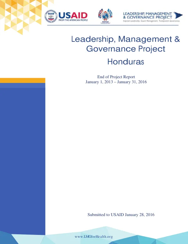 Leadership, Management & Governance Project End of Project Report