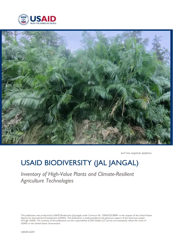 Inventory of High-Value Plants and Climate-Resilient Agriculture Technologies