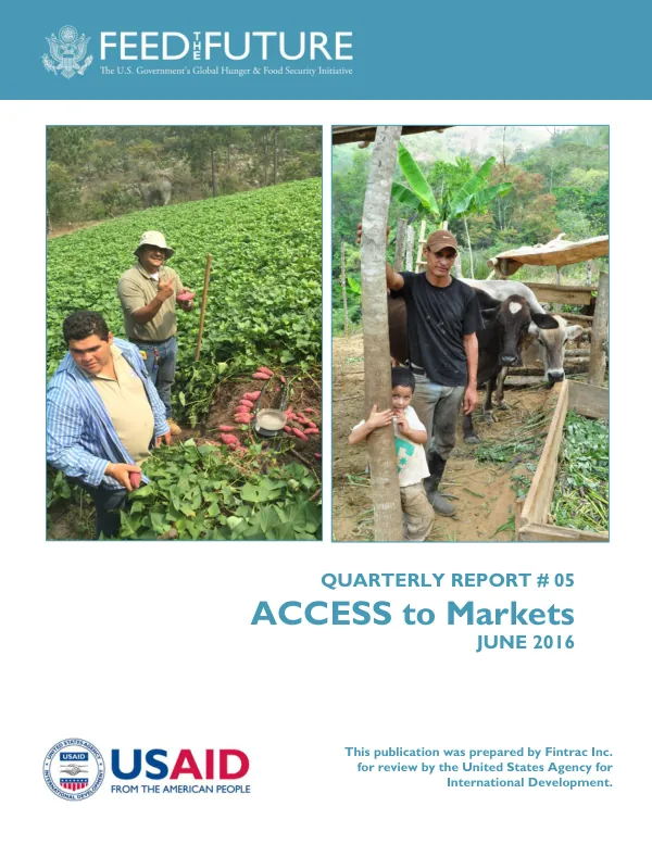 Quarterly Report #05: ACCESS to Markets
