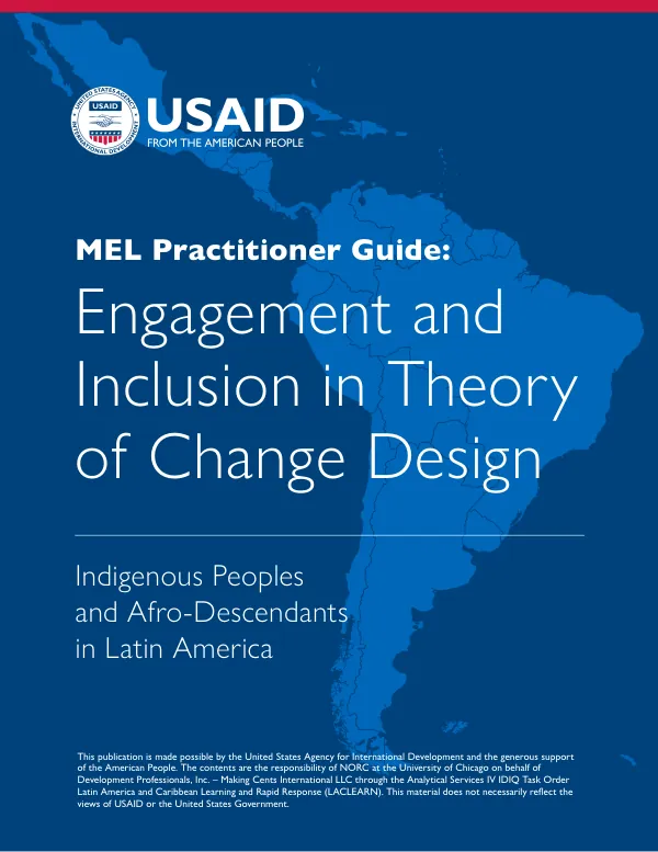 MEL Practitioner Guide: Engagement and Inclusion in Theory of Change Design