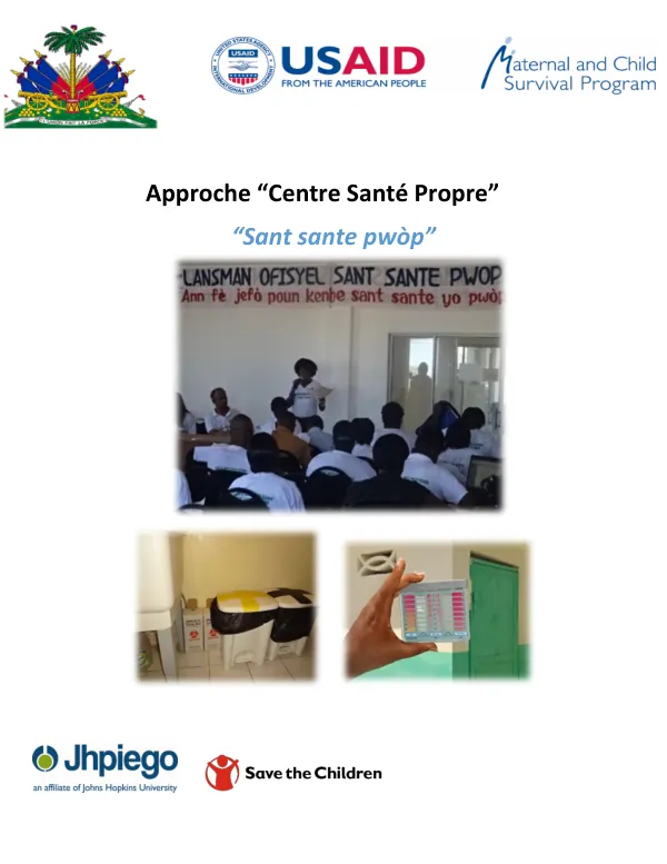 Approche « Centre de Santé Propre »