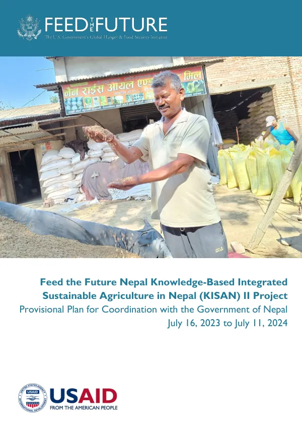 Provisional Plan for Coordination with the Government of Nepal
