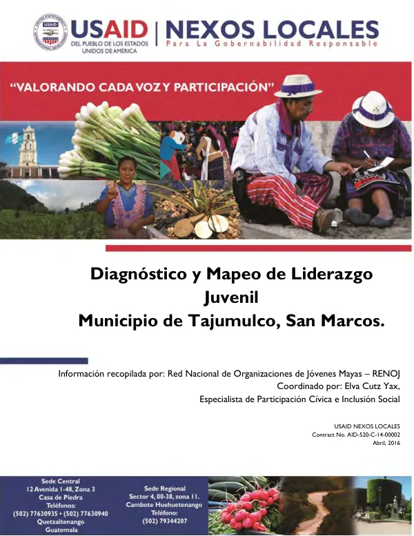 Diagnóstico y Mapeo de Liderazgo Juvenil: Tajumulco