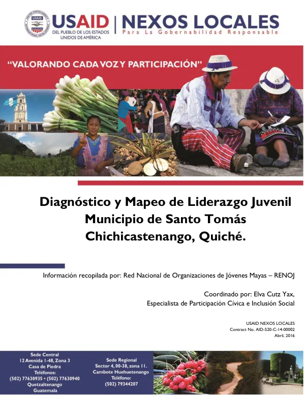 Diagnóstico y Mapeo de Liderazgo Juvenil: Chichicastenango USAID Nexos Locales