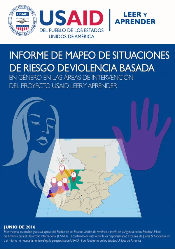 Informe de grupos focales para el mapeo de situaciones de riesgo de violencia basada en género en las áreas de intervención del proyecto USAID Leer y Aprender