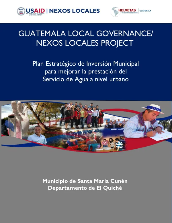 Plan Estratégico de Inversión Municipal para mejorar la prestación del Servicio de Agua a nivel urbano